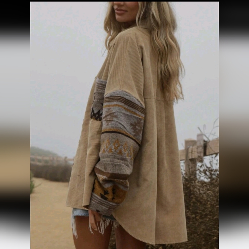 Corduroy Oversized Shaket - Picture 4 of 6
